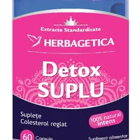 Detox Suplu, 60 capsule, Herbagetica