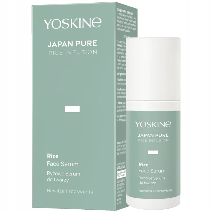 Ser facial pe baza de orez Japan Pure, 30ml, Yoskine