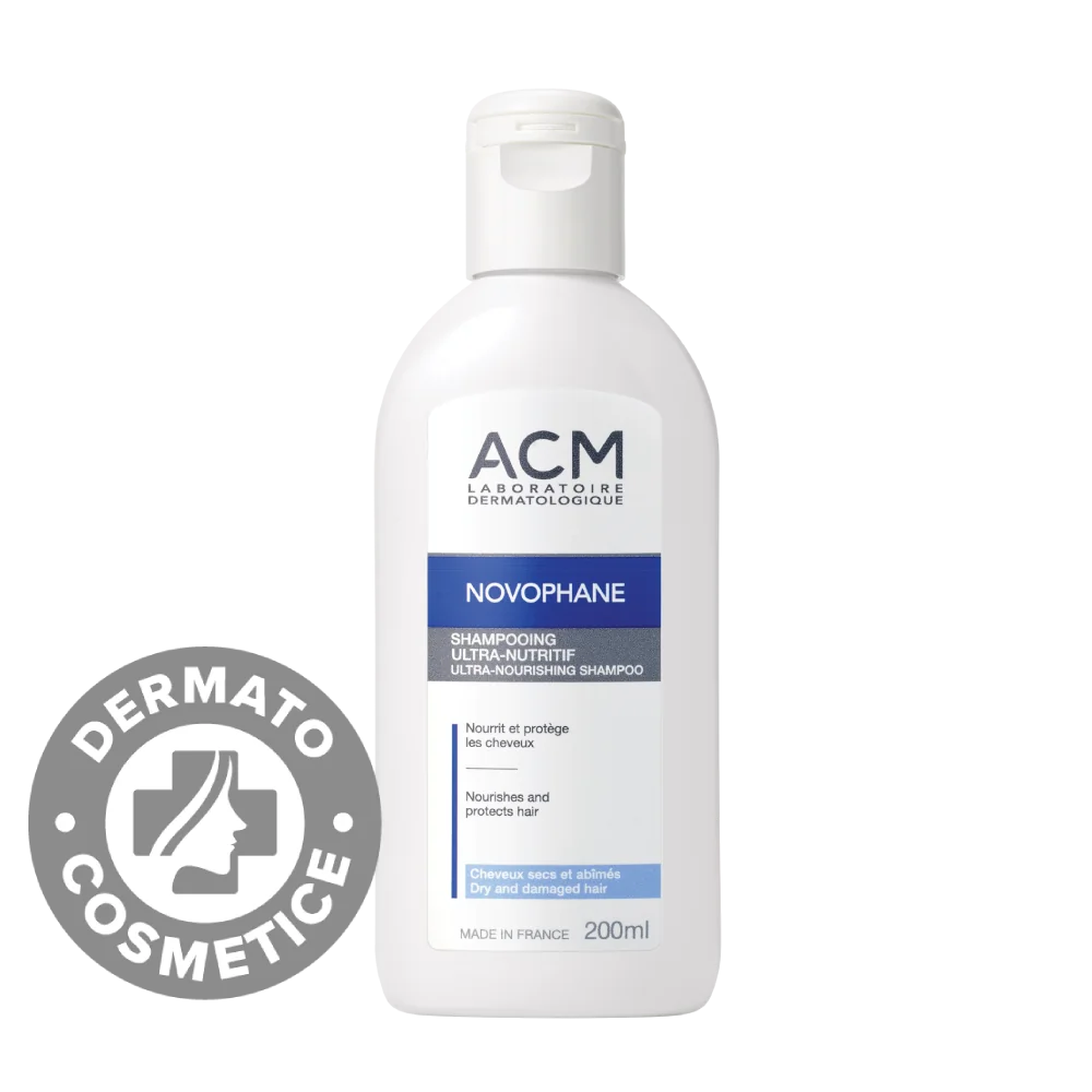 Sampon ultra nutritiv pentru par uscat Novophane, 200ml, ACM