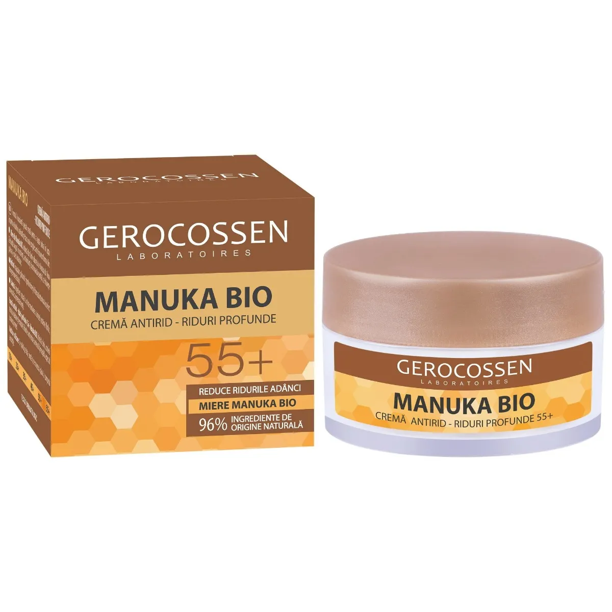 Crema riduri profunde 55+ Manuka Bio, 50ml, Gerocossen