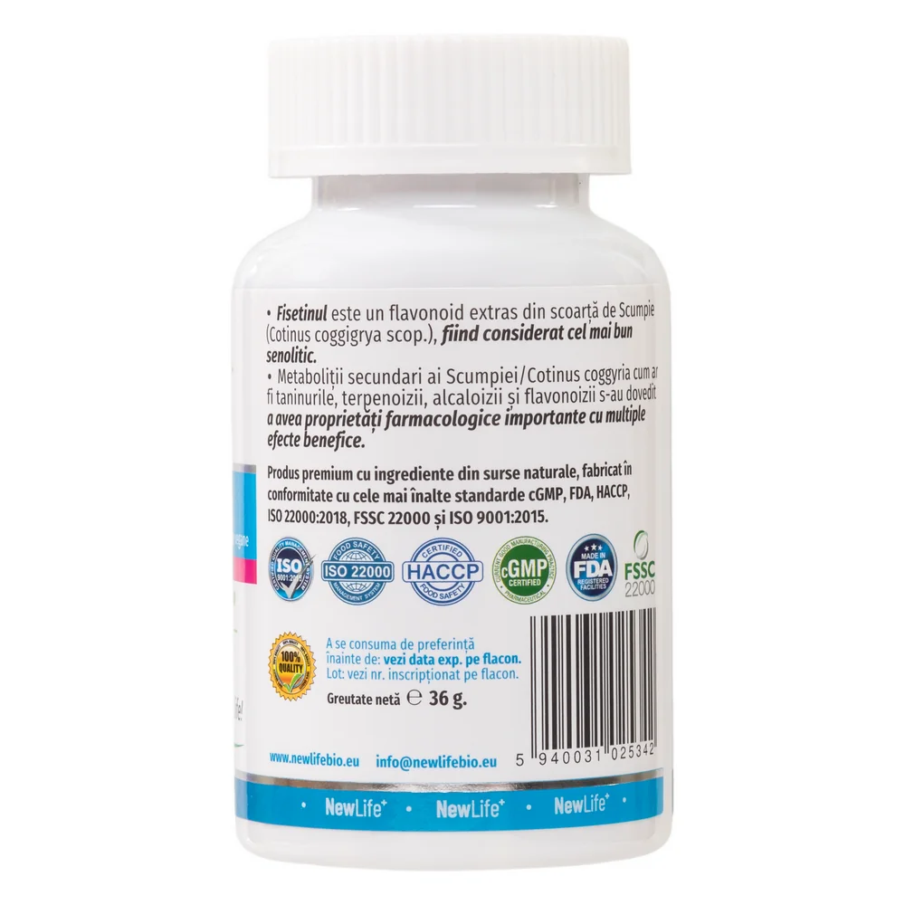 Fisetin 250mg, 60 capsule, NewLife