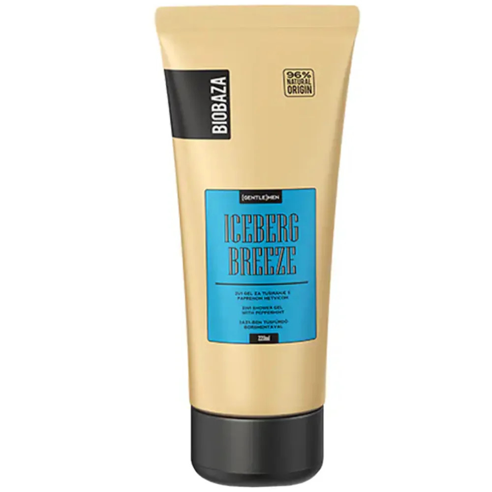 Gel de dus 2 in 1 pentru barbati Iceberg Breeze, 220ml, Biobaza