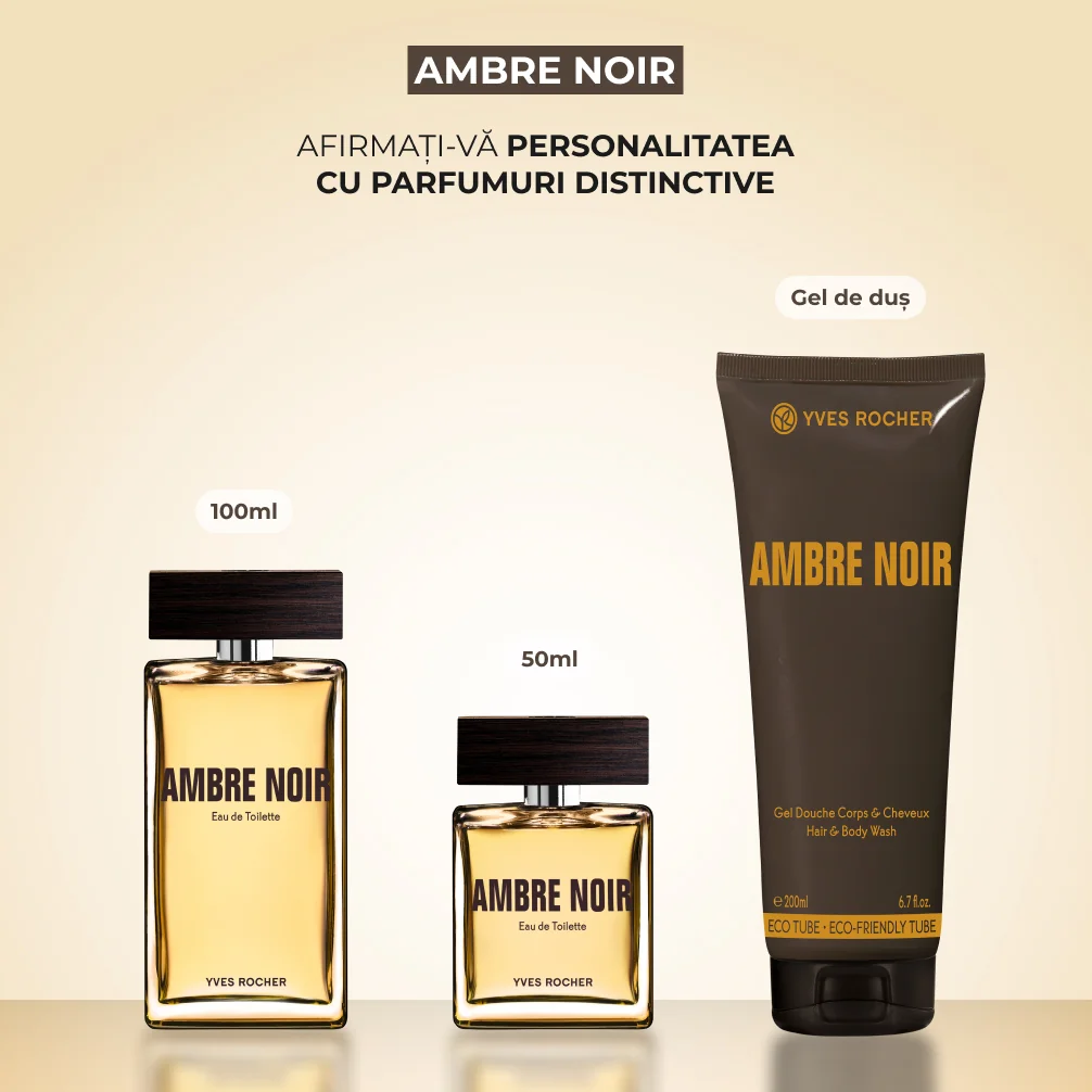 Apa de toaleta Ambre Noir, 100ml, Yves Rocher 