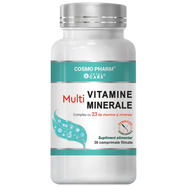 Multivitamine si Multiminerale, 30 comprimate, Cosmopharm