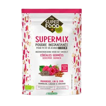 Supermix pentru mic dejun cu zmeura, in si chia bio, 350g, Germline