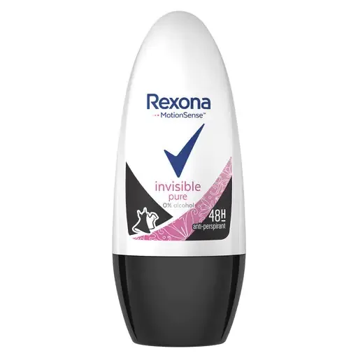 Deodorant roll-on Invisible Pure, 50ml, Rexona