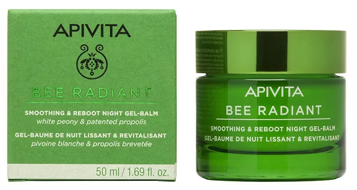 Apivita Gel detoxifiant pentru noapte si netezire Bee Radiant, 50ml 