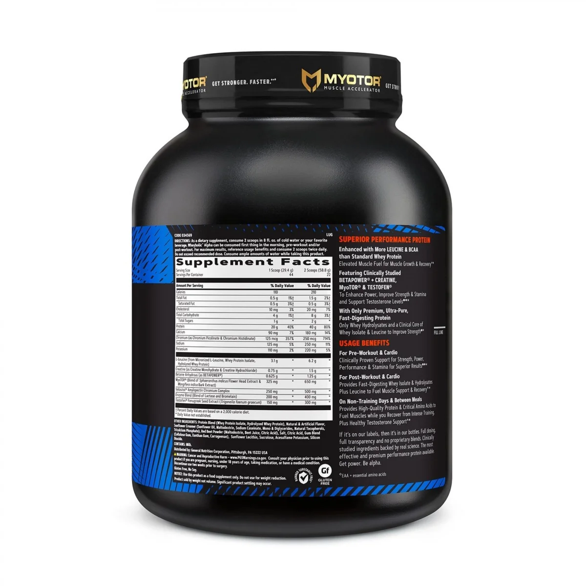 Proteina din zer cu aroma de capsuni si frisca, 1293.6g, GNC