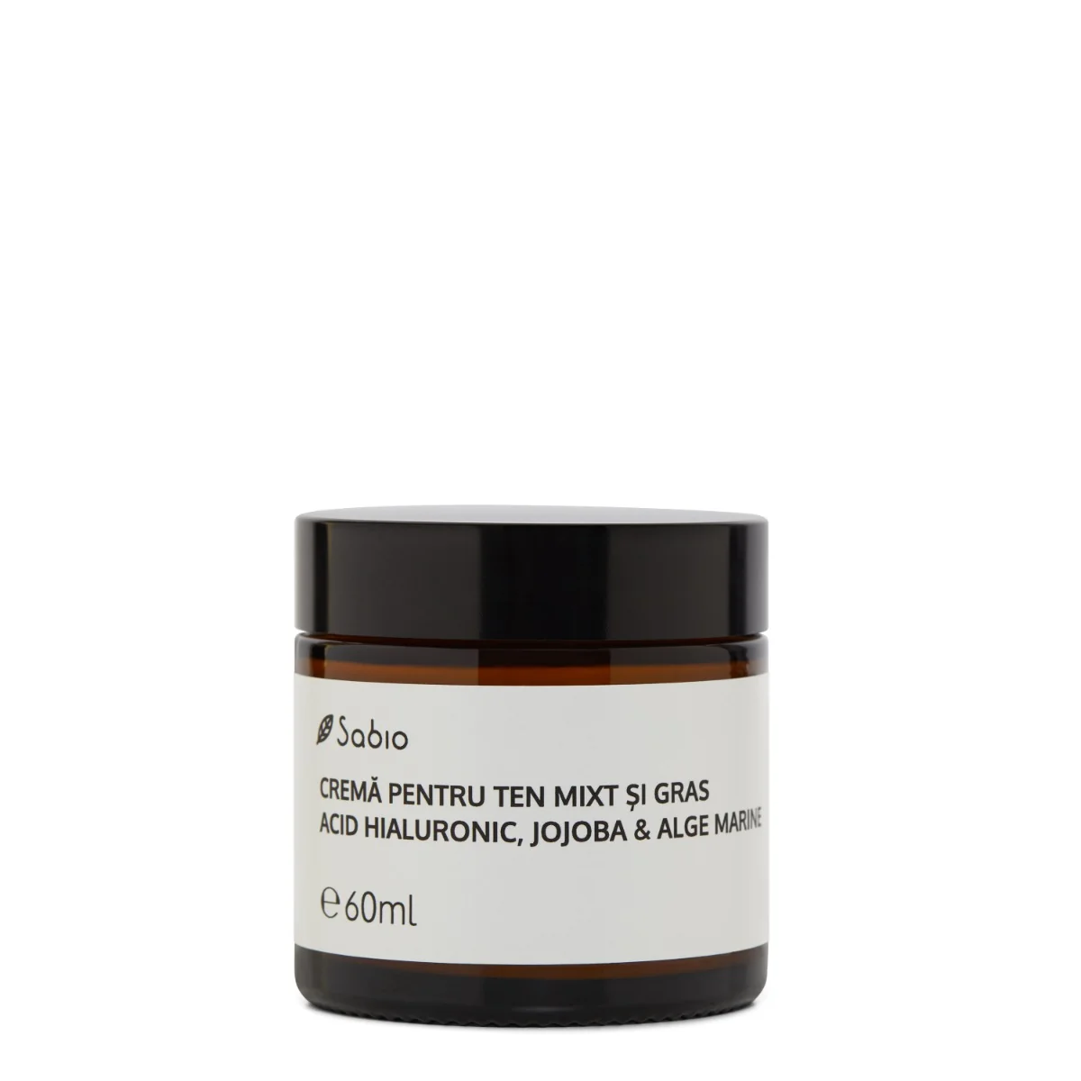 Crema seboregulatoare si nutrit cu acid hialuronic + jojoba si alge marine, 60ml, Sabio