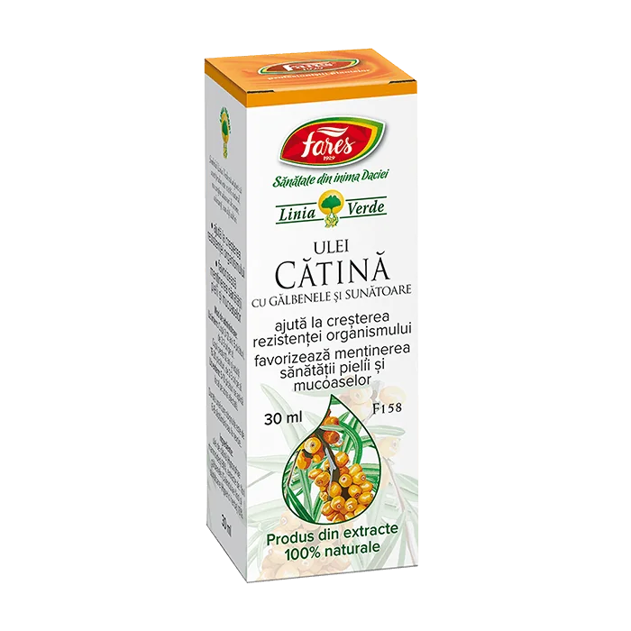 Ulei de catina cu galbenele si sunatoare F158, 30ml, Fares