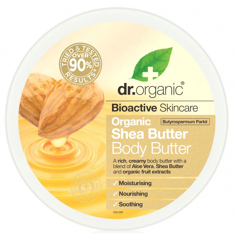 Dr.Organic Shea Butter Unt de corp, 200ml
