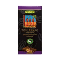 Ciocolata bio amaruie 70% cacao, 80g, Rapunzel