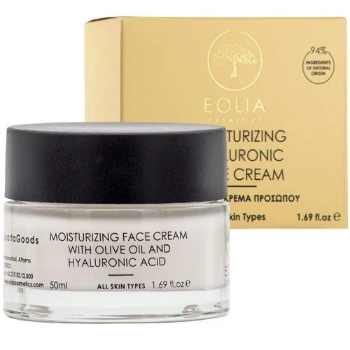 Crema de fata hidratanta cu acid hialuronic, 50ml, Eolia