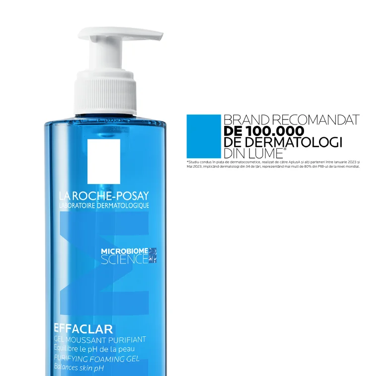 Gel Spumant Purifiant +M 400ml + Rezerva De Reumplere 400ml Effaclar, La Roche Posay
