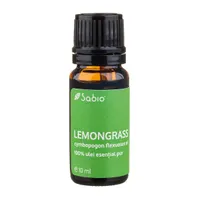 Ulei esential pur Lemongrass (cymbopogon flexuosus), 10ml, Sabio