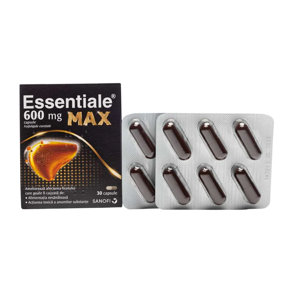 Essentiale MAX 600mg, 30 capsule, Sanofi