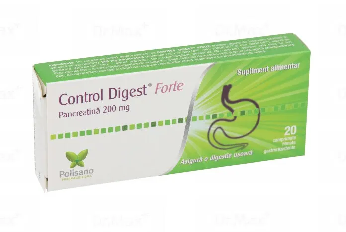 Control Digest Forte, 20 comprimate, Polisano