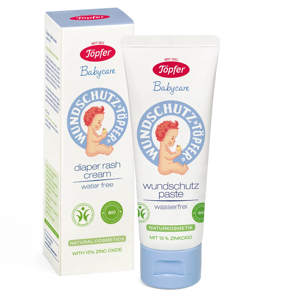 Crema protectoare pentru eritem fesier, 75ml, Topfer