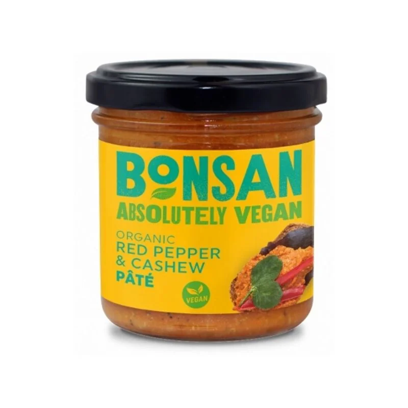 Crema tartinabila cu ardei rosu si caju, 130g, Bonsan