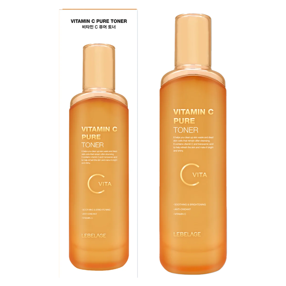 Toner pentru fata si gat cu Vitamina C, 120ml, Lebelage 