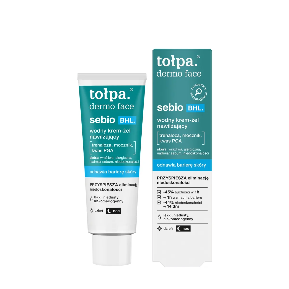 Crema hidratanta pentru ten gras si acneic Dermo Face Sebio, 40ml, Tołpa