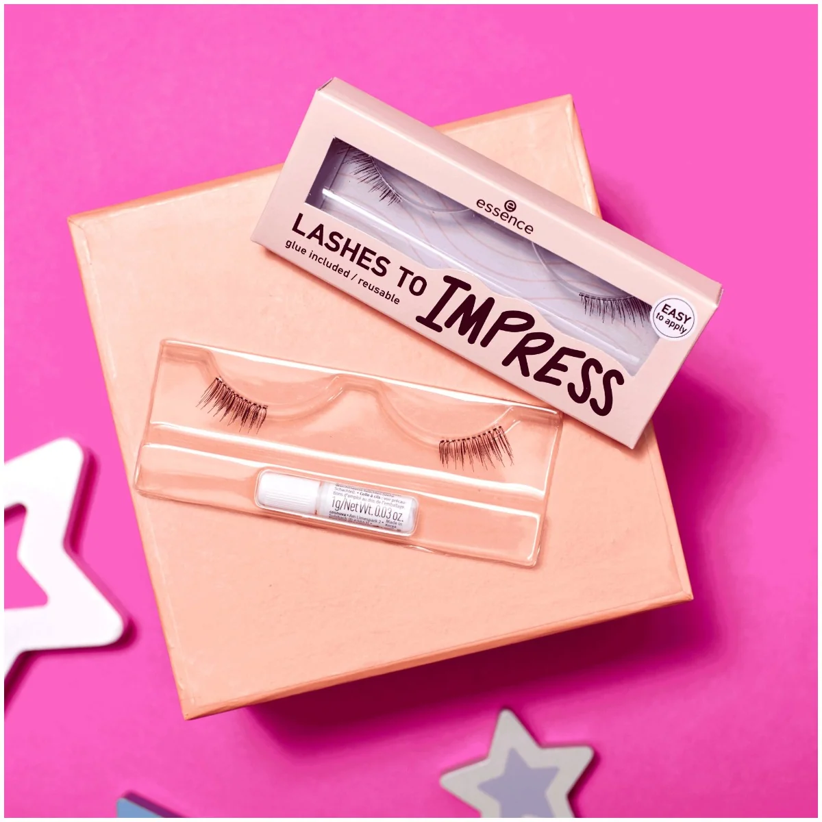 Gene false Lashes To Impress 03 - Half Lashes, 1 pereche, Essence