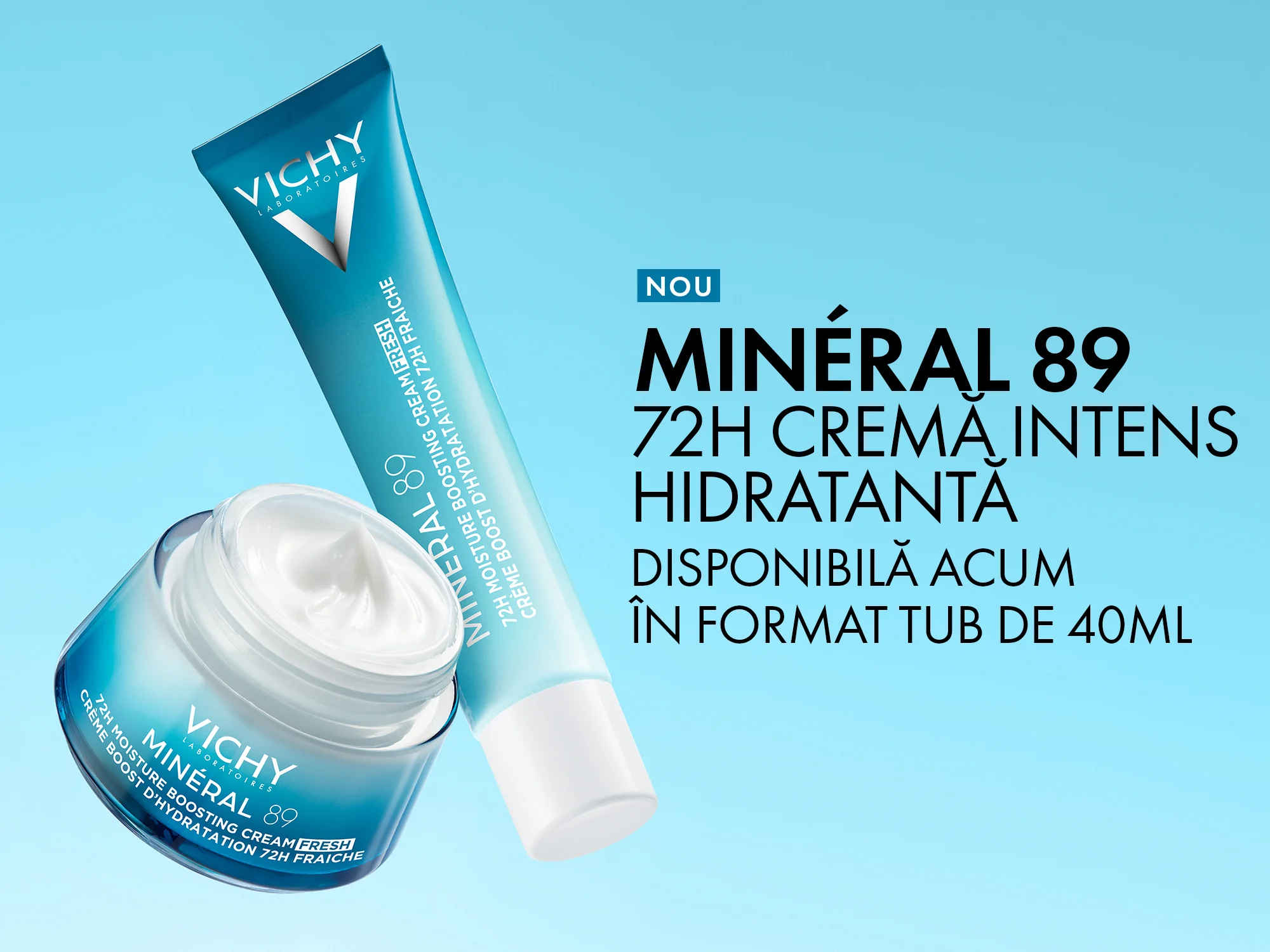 Mineral 89 72h Crema intens hidratanta disponibila acum in format tub de 40ml Mineral 89 72h Crema intens hidratanta disponibila acum in format tub de 40ml