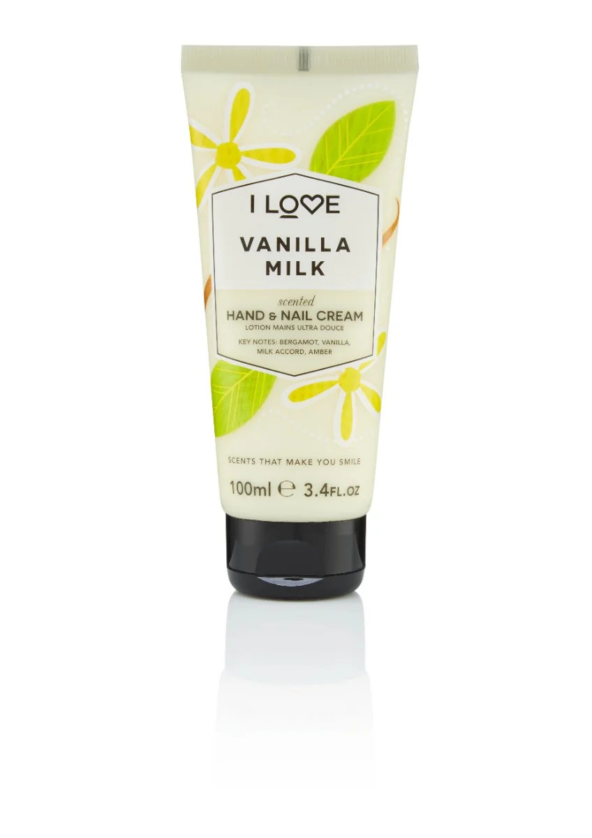 Crema de maini si unghii Vanilla Milk, 100ml, I Love Cosmetics