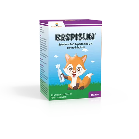 Respisun solutie salina hipertonica 3%, 24 unidoze, Sun Wave Pharma
