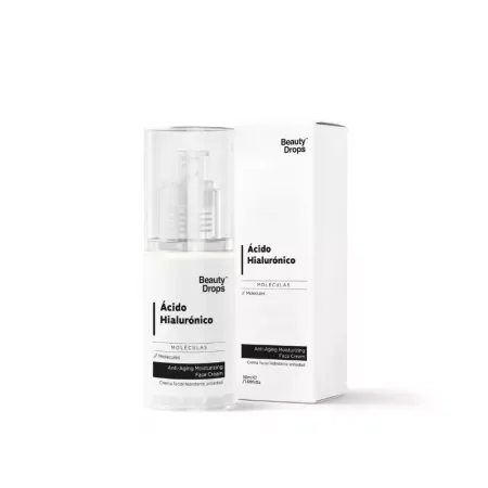 Crema hidratanta de fata cu Acid Hialuronic, 50ml, Beauty Drops