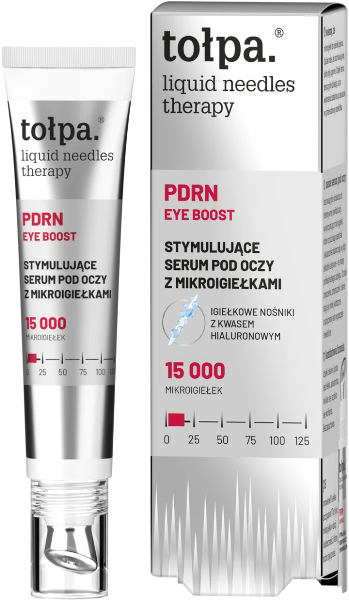 Ser stimulant pentru zona ochilor cu microace Dermo Liquid Needles Therapy, 15ml, Tolpa