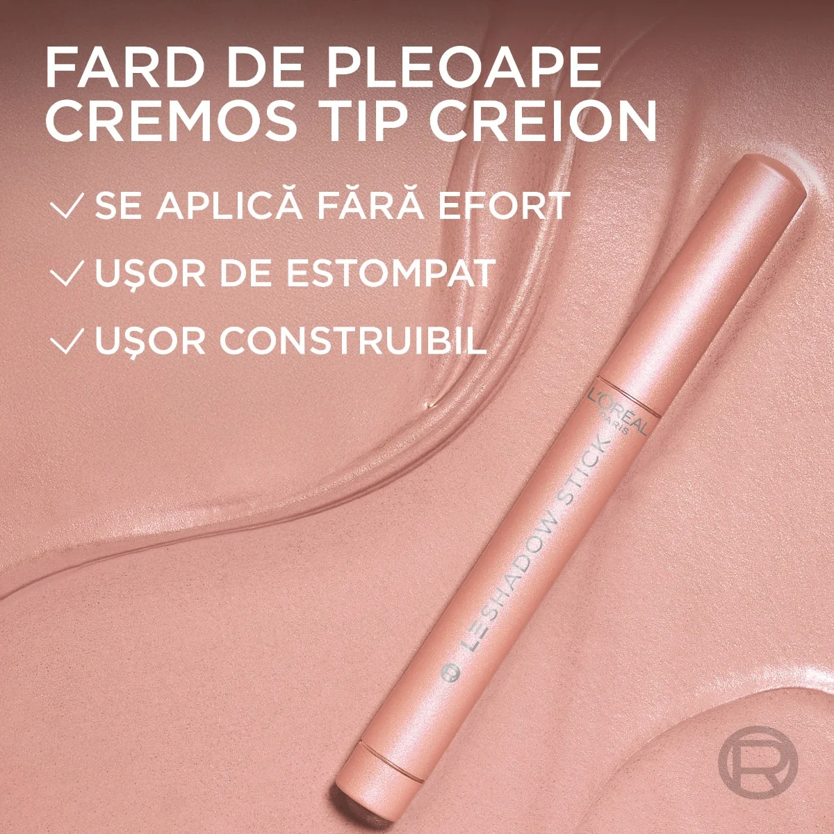 Fard de pleoape tip stick 105 Mesmerizing Gold Le Shadow, 1.4g, L'Oreal Paris