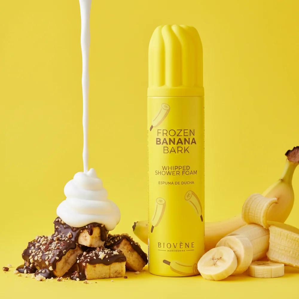 Gel de dus spuma Frozen Banana Bark, 250ml, Biovene