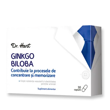 Ginkgo Biloba 40 mg, 30 capsule, Dr.Hart 