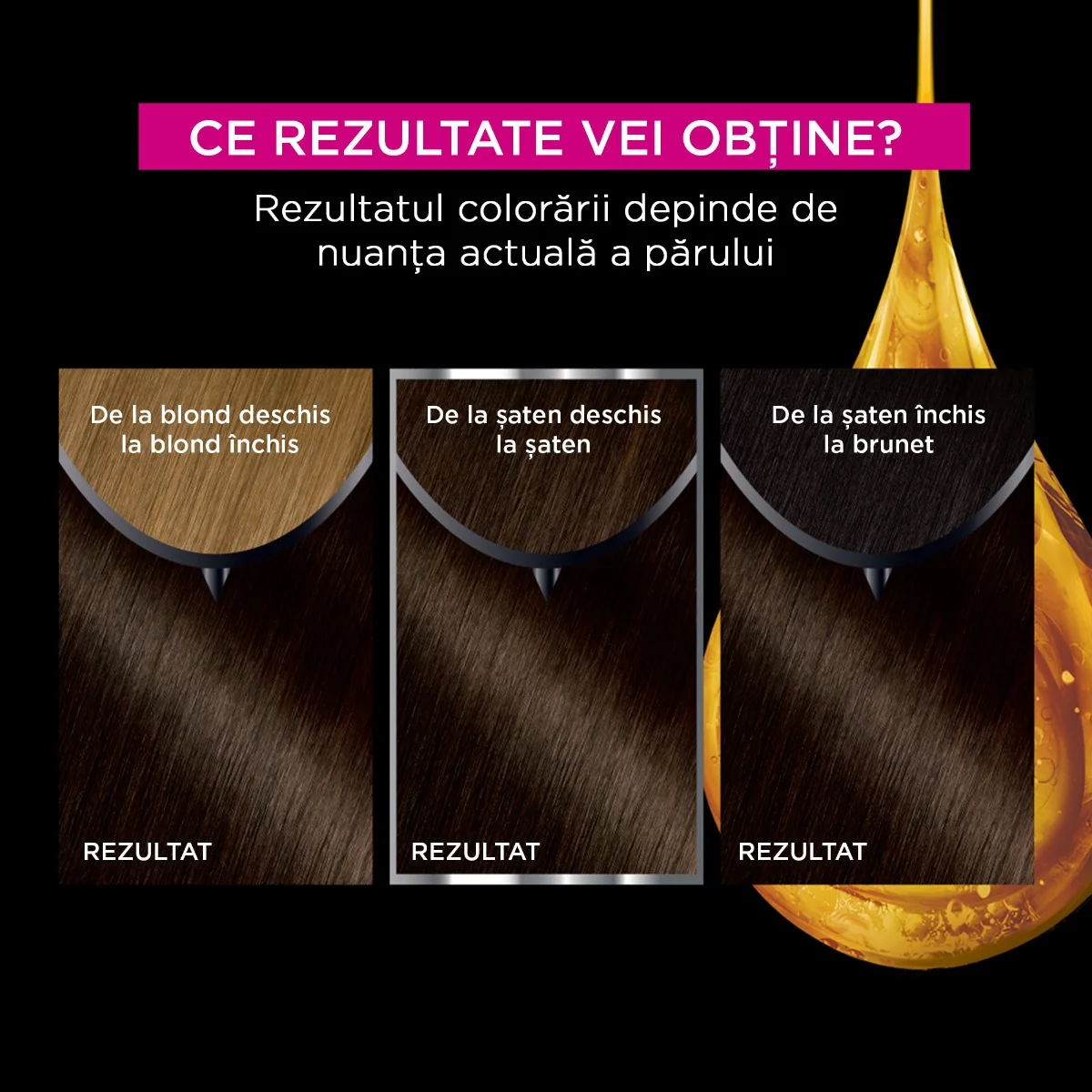 Vopsea de par permanenta fara amoniac 4.0 Dark Brown Olia, 174ml, Garnier