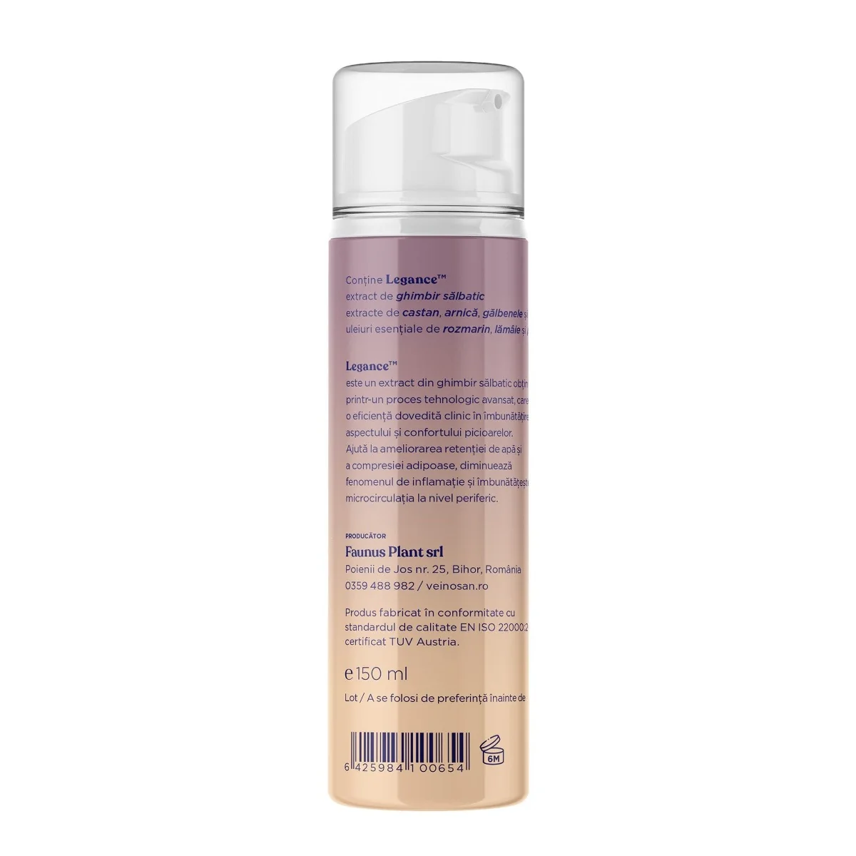 Gel pentru varice Veinosan, 150ml, Faunus Plant