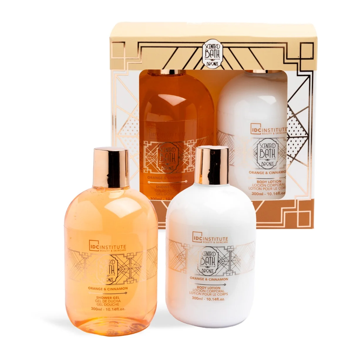 Set de baie Scented Bronze Duo, 2 piese, IDC Institute