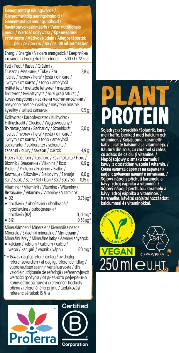 Bautura din soia cu proteina si caramel, 250ml, Alpro