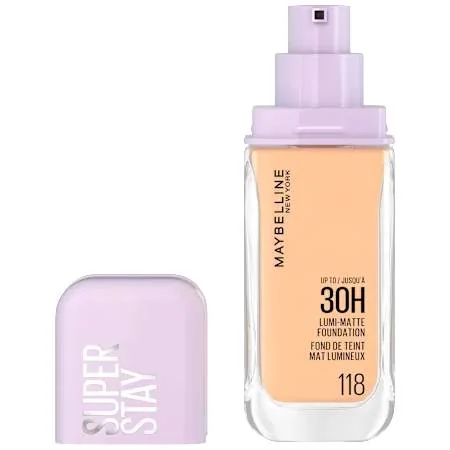 Fond de ten SuperStay 30H Lumi Matte 118, 35ml, Maybelline