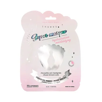 Masca hidratanta tip sosete pentru talpi uscate si crapate, 16ml, Inuwet