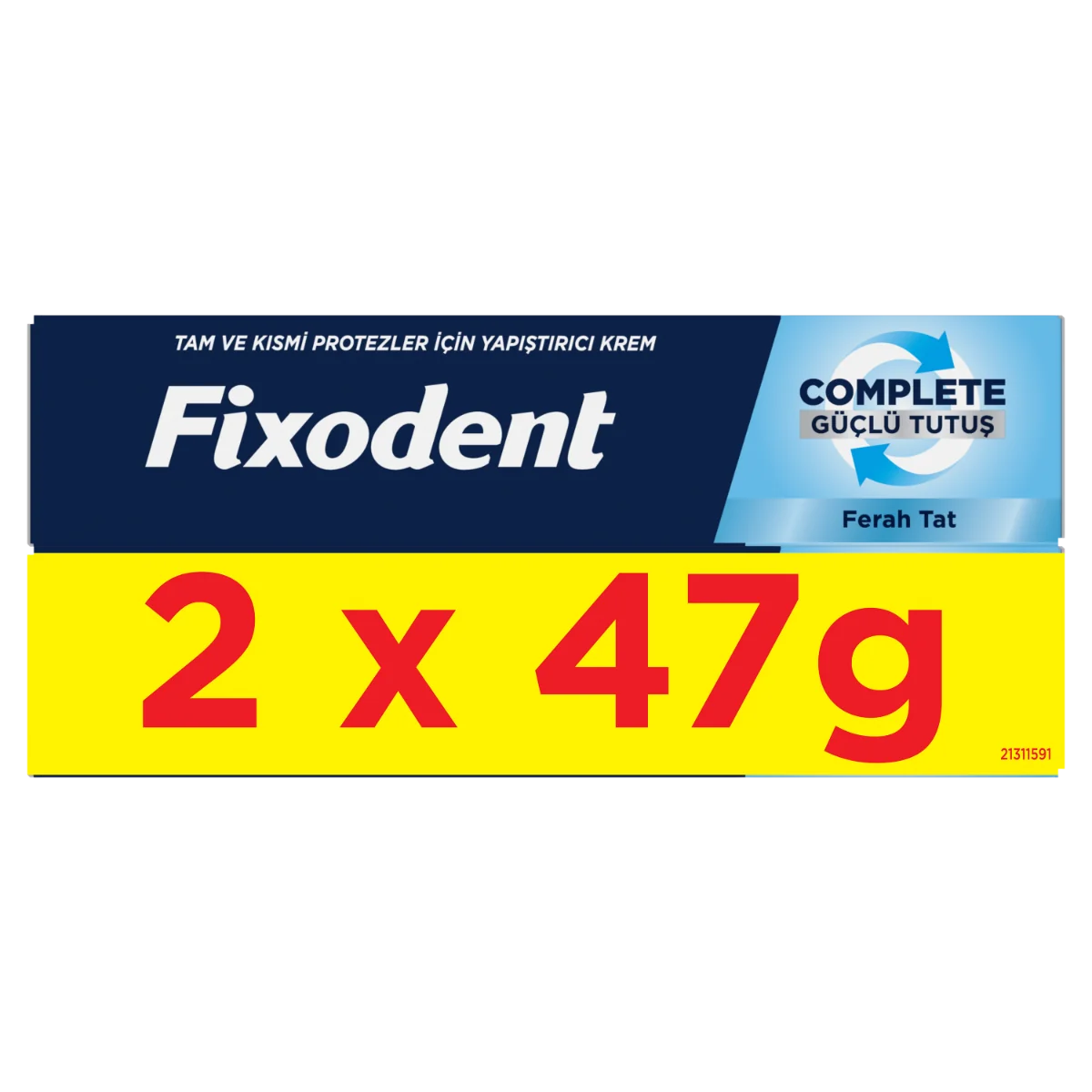 Pachet Crema adeziva pentru proteza dentara Complete, 2x47g, Fixodent