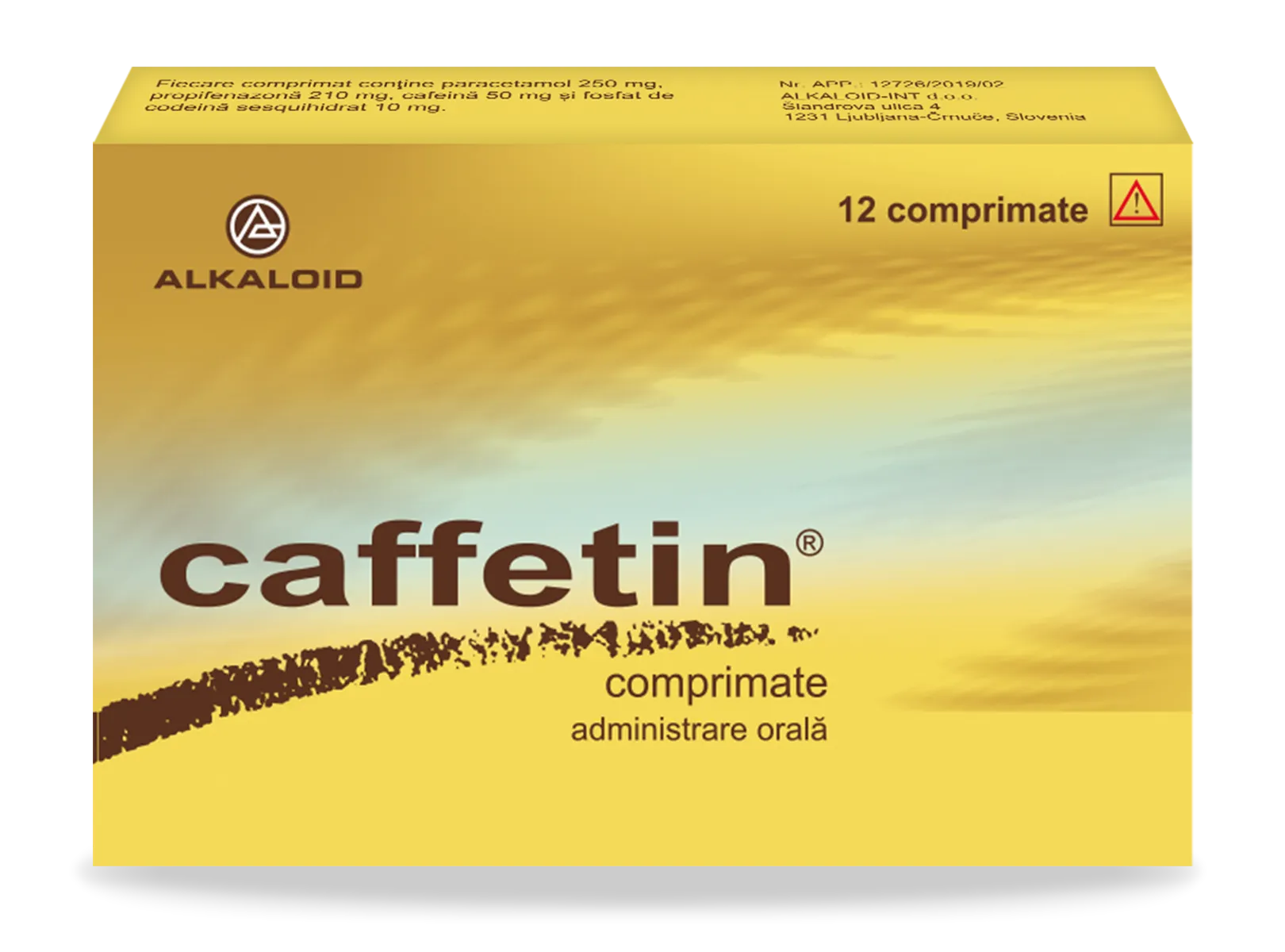 Caffetin, 12 comprimate, Alkaloid 