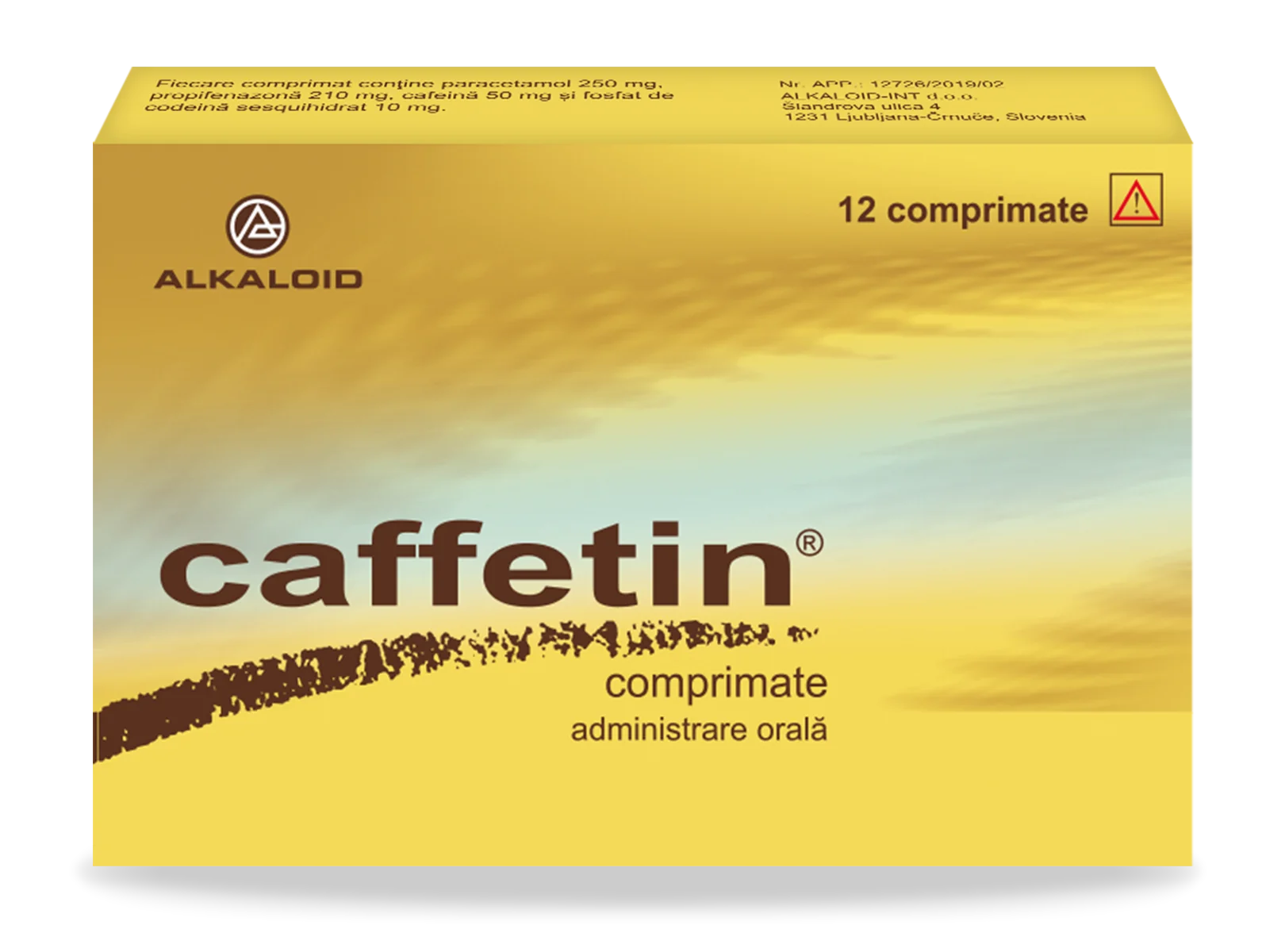 Caffetin, 12 comprimate, Alkaloid