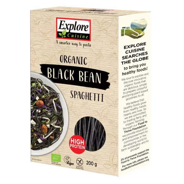 Spaghete proteice din soia neagra fara gluten ecologice, 200g, Explore Cuisine