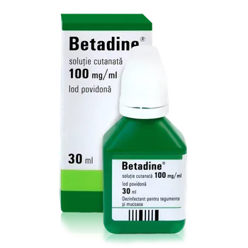 Betadine solutie 100 mg/ml, 30ml, Egis 