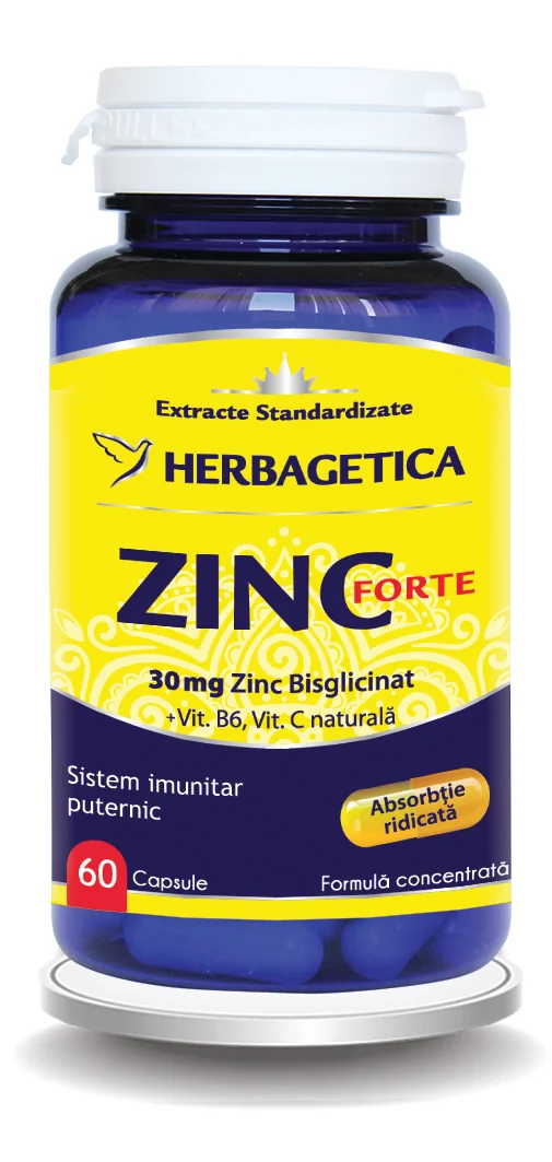 Zinc Forte, 60 capsule, Herbagetica