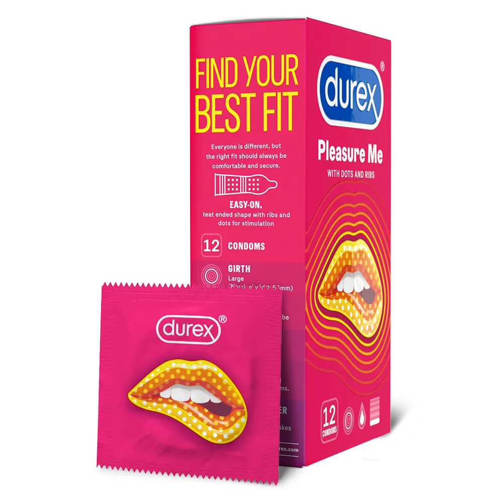 Prezervative Pleasure Me, 12 bucati, Durex 