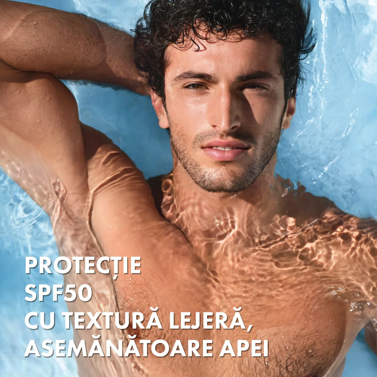 Spray hidratant pentru fata si corp SPF50 Capital Soleil UV AQUA, 200ml, Vichy