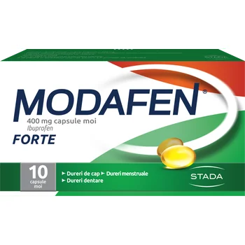 Modafen Forte 400 mg Ibuprofen, 10 capsule moi, Stada