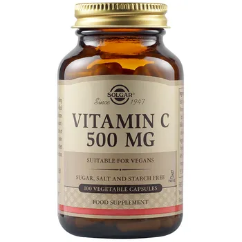 Vitamina C 500mg, 100 capsule vegetale, Solgar 